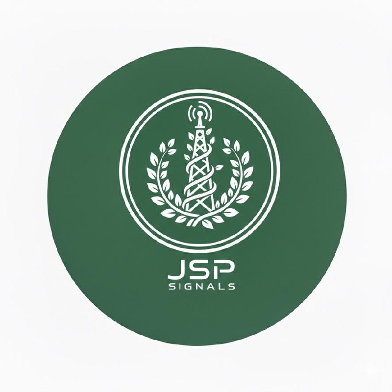 JSP Signals radio tower and laurel logo